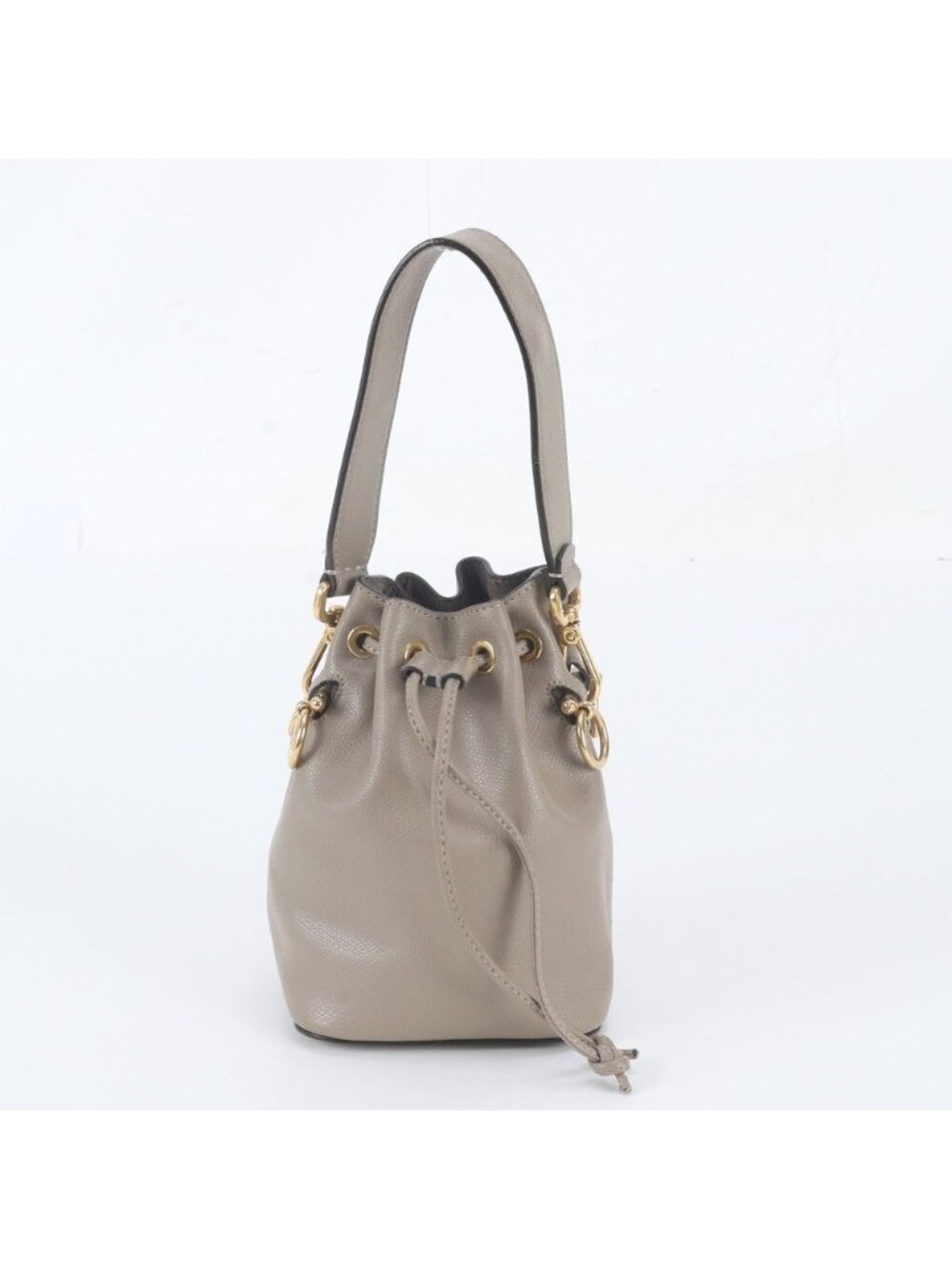 Fendi Mini Mon Tresor Leather Handbag Tote Gold